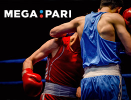 ایک باکسنگ سین اور Megapari کا لوگو