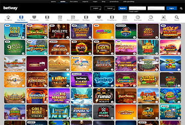 Betway کی گیم سلیکشن