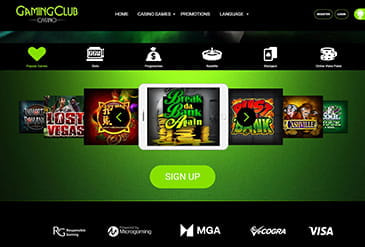Gaming Club کی گیم سلیکشن